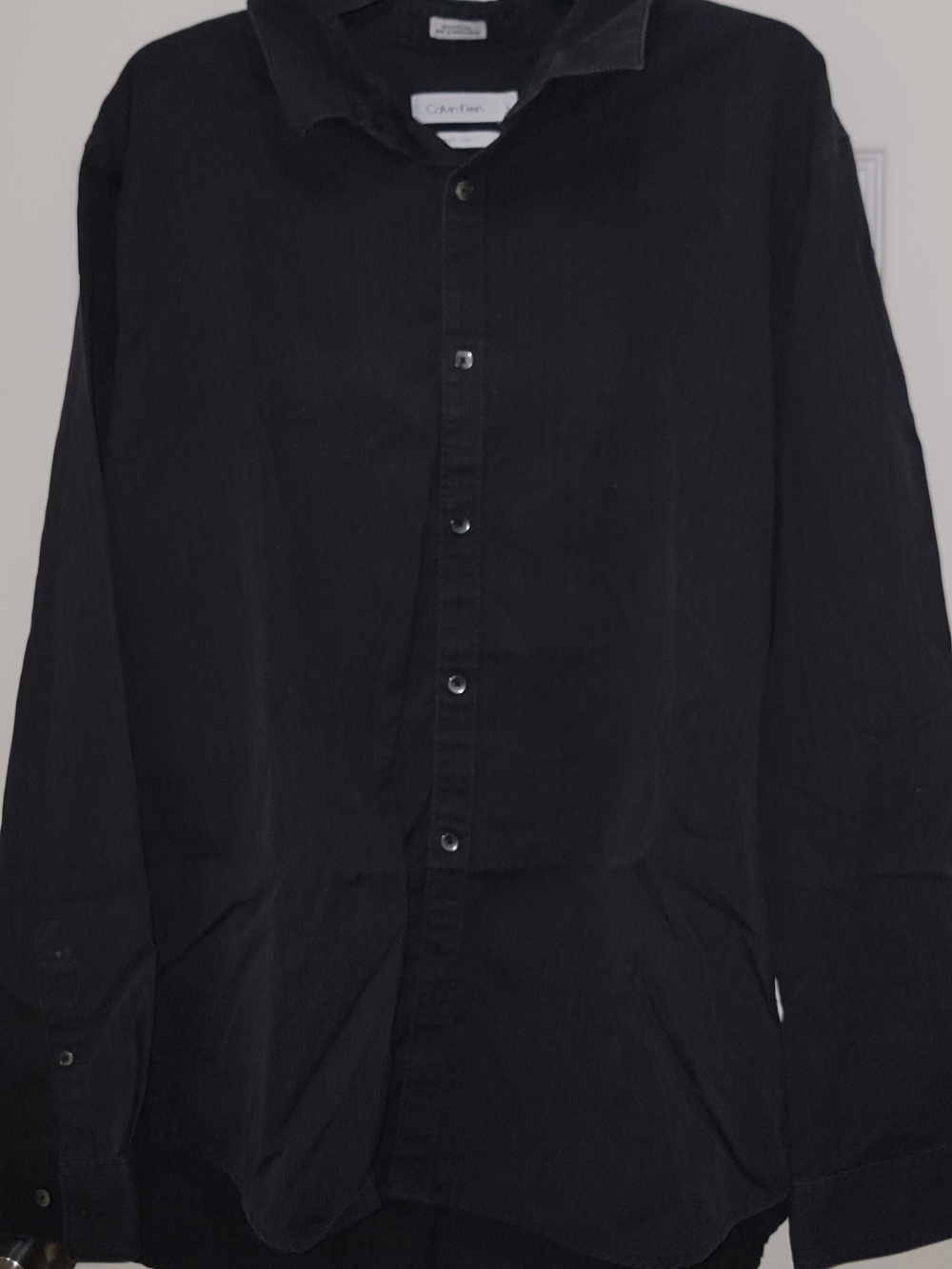 Calvin Klein Charcoal Pinstripe Button-Up Shirt